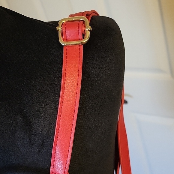 Bebe Red Studded Backpack - Picture 8 of 13